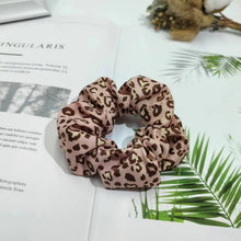 Load image into Gallery viewer, LEOPARD PATTERN SCRUNCHIES SET OF 5
