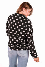 Load image into Gallery viewer, Darling Dot Button up Top
