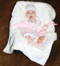 Load image into Gallery viewer, Pink Bamboo Sack Gown &amp; Cap
