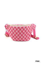 Load image into Gallery viewer, Checkered Waist Crossbody Sling Bag
