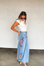 Load image into Gallery viewer, Evie Floral Embroidered Jean
