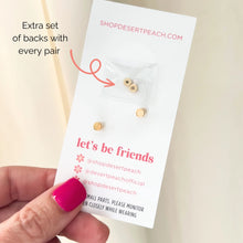 Load image into Gallery viewer, Pink Bow Stud Earrings
