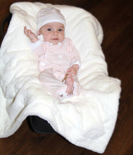 Load image into Gallery viewer, Pink Bamboo Sack Gown &amp; Cap
