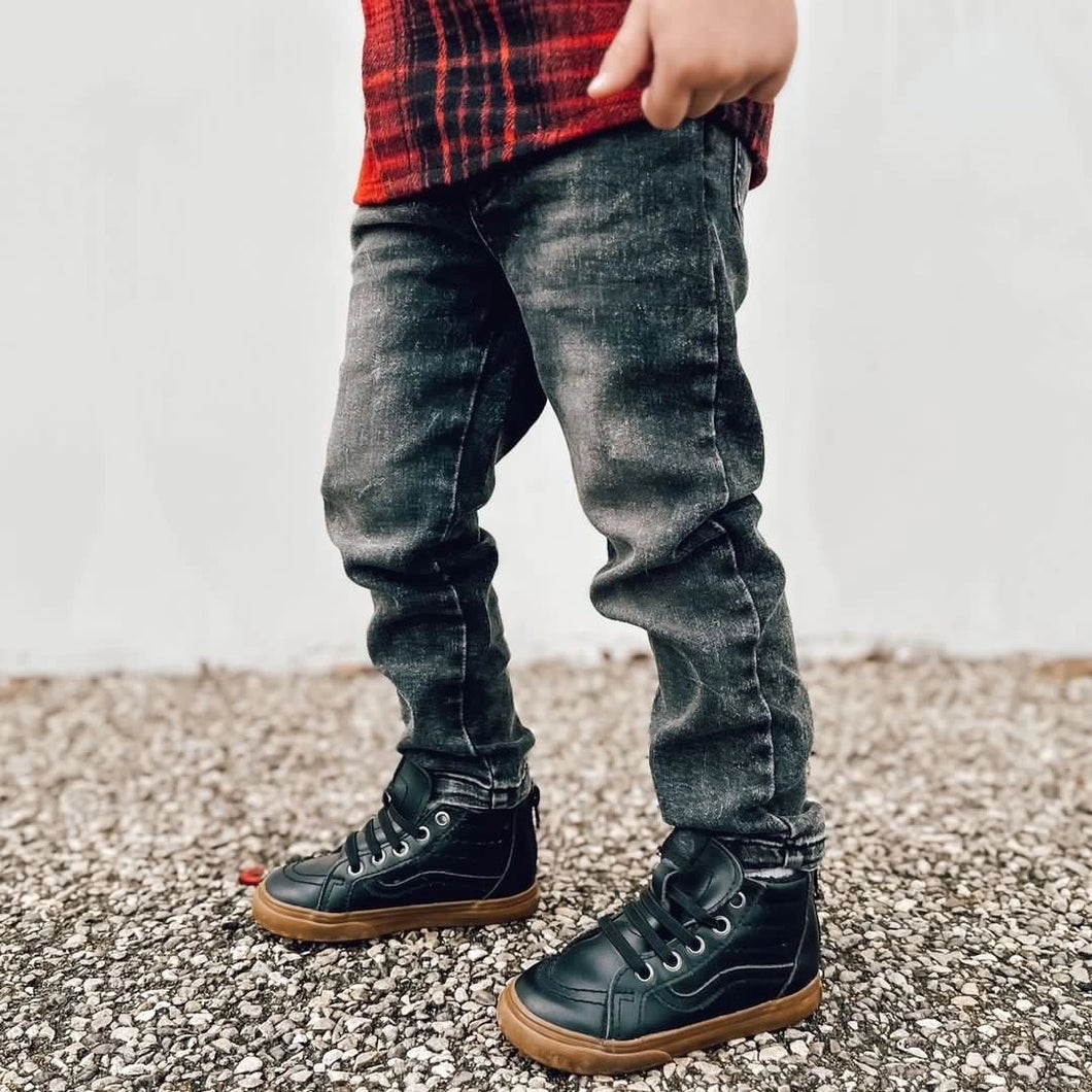 Stretch Denim - Faded Black