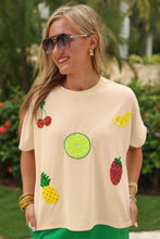 Load image into Gallery viewer, Fruit Patch Sequin Patch Top
