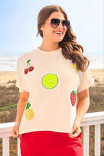 Load image into Gallery viewer, Fruit Patch Sequin Patch Top
