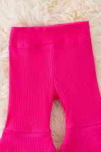 Load image into Gallery viewer, Fuchsia Ribbed Bell Bottoms
