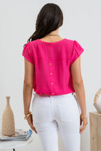 Load image into Gallery viewer, Tulip Sleeve Blouse - Fuchsia
