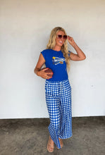 Load image into Gallery viewer, Game Day Pants - Royal Check
