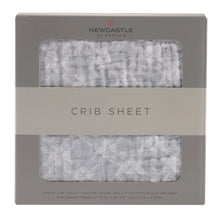 Load image into Gallery viewer, Glacier Grey Plaid Crib Sheet
