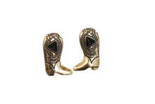 Load image into Gallery viewer, Gold Cowboy Boot Post Earrings
