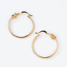 Load image into Gallery viewer, Knotted Hoop Nickel Free Earrings

