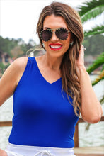 Load image into Gallery viewer, Haven V-Neck Bodysuit -Blue
