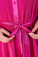 Load image into Gallery viewer, Magenta Hot Shot Pleated Dress
