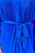 Load image into Gallery viewer, Blue Hot Shot Pleated Dress
