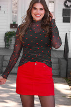 Load image into Gallery viewer, Keigan Mesh Top - Black Heartlines
