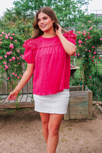 Load image into Gallery viewer, Kimber Eyelet Top - Pink
