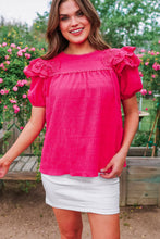 Load image into Gallery viewer, Kimber Eyelet Top - Pink
