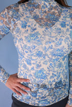 Load image into Gallery viewer, Blue Kylie Lace Top
