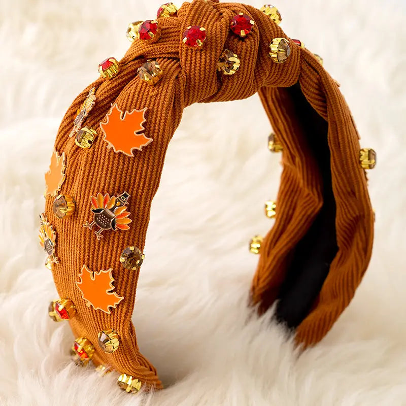 Fall and Gem Girls Headband