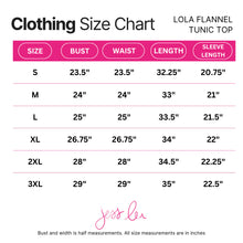 Load image into Gallery viewer, Lola Flannel Tunic Top - Green
