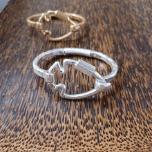 Load image into Gallery viewer, Matte Finish Arrowhead Cuff Bracelet
