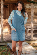 Load image into Gallery viewer, Meadow Refined Denim Jumper Dress
