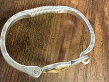 Load image into Gallery viewer, Mixed Metal Heart Cuff Bracelet
