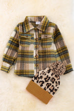 Load image into Gallery viewer, Mustard &amp; Tan Plaid Shacket
