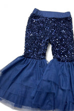 Load image into Gallery viewer, Navy Sequin &amp; Tulle Bells
