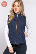 Load image into Gallery viewer, Navy Quilted Vest
