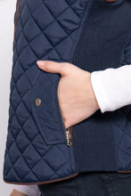 Load image into Gallery viewer, Navy Quilted Vest
