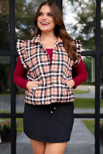 Load image into Gallery viewer, Nora Plaid Puffer Vest
