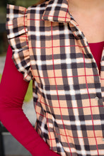 Load image into Gallery viewer, Nora Plaid Puffer Vest
