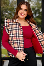 Load image into Gallery viewer, Nora Plaid Puffer Vest
