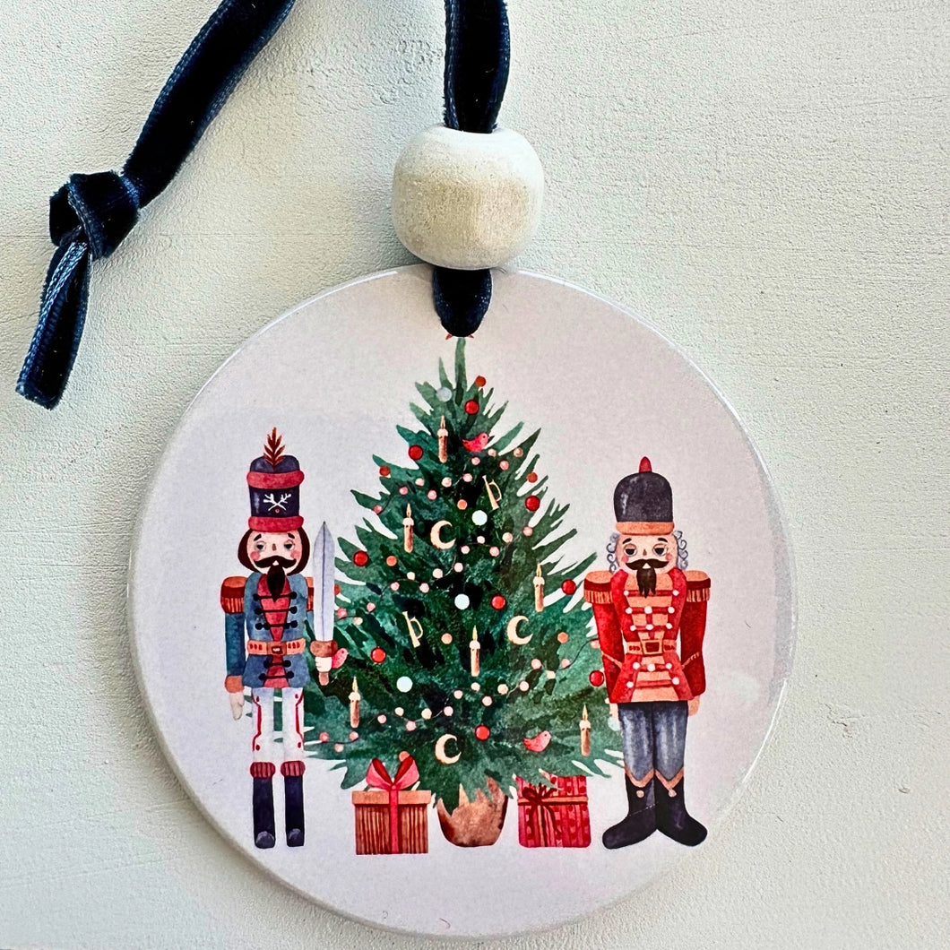 Nutcracker Watercolor Ornament