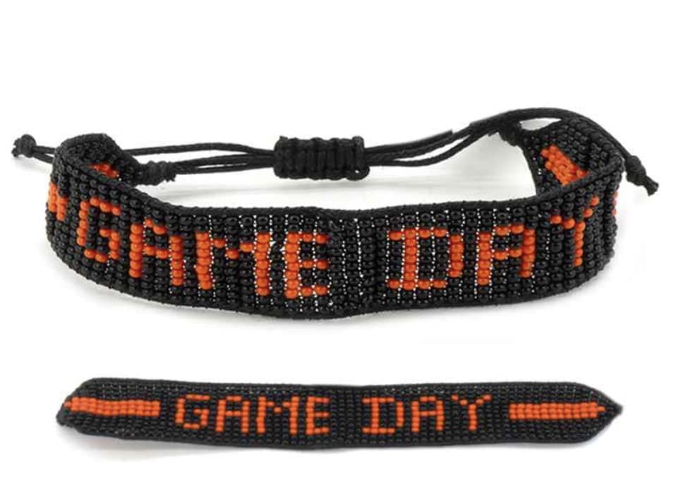 Game Day Bracelet - Orange & Black