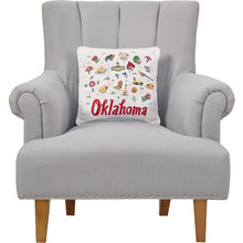 Load image into Gallery viewer, Oklahoma Embroidered Pillow
