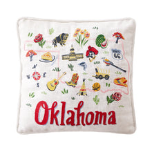 Load image into Gallery viewer, Oklahoma Embroidered Pillow
