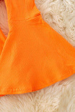 Load image into Gallery viewer, Orange Ribbed Bell Bottoms
