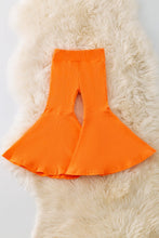 Load image into Gallery viewer, Orange Ribbed Bell Bottoms
