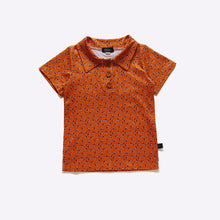 Load image into Gallery viewer, Orange Football Collar Shirt
