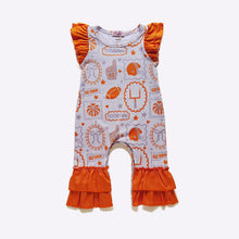 Load image into Gallery viewer, Orange Go Team Romper
