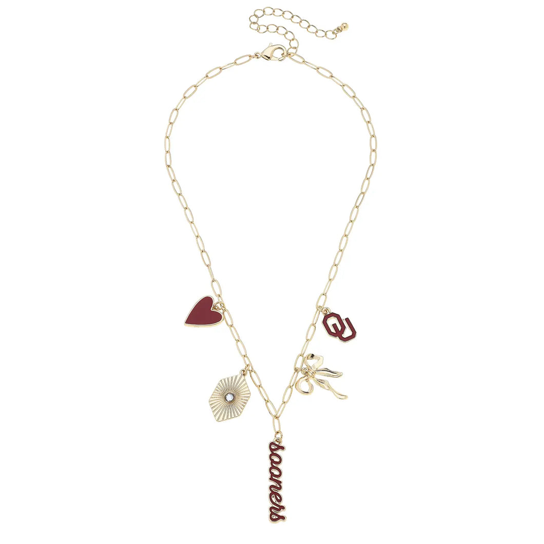 OU Paper Clip Necklace