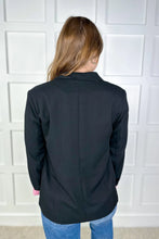 Load image into Gallery viewer, Black Blazer with Pink Cuff
