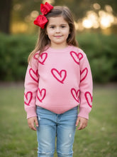 Load image into Gallery viewer, Pink Heart Sweater
