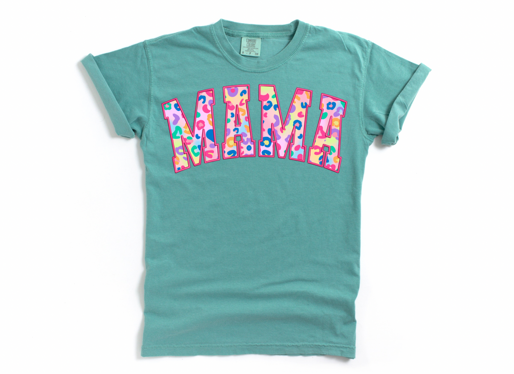 Pink Leopard Mama T-shirt