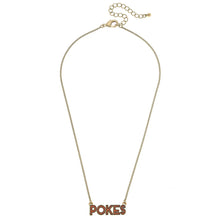 Load image into Gallery viewer, OSU Pokes Enamel Necklace
