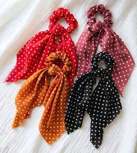 Load image into Gallery viewer, Retro Polka Dot Scrunchie
