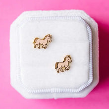 Load image into Gallery viewer, Pony Stud Earrings
